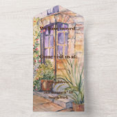 Hauswechsel und neue Adresse alte Tür All In One Einladung (Innen Boden)