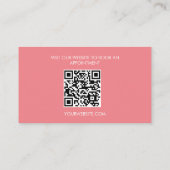 Hauswirtschaftsdienste Handreinigung QR-Code Visitenkarte (Rückseite)