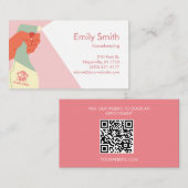 Hauswirtschaftsdienste Handreinigung QR-Code Visitenkarte (Vorne/Hinten)