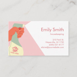 Hauswirtschaftsdienste Handreinigung QR-Code Visitenkarte