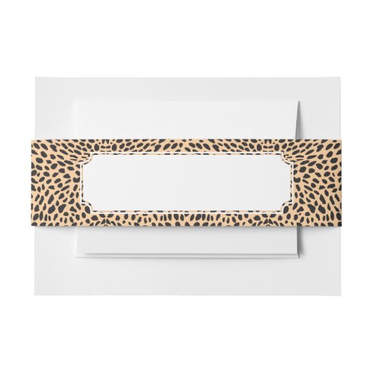 Haut-Geparddekor Einladungsbanderole (Vorderseite Beispiel)