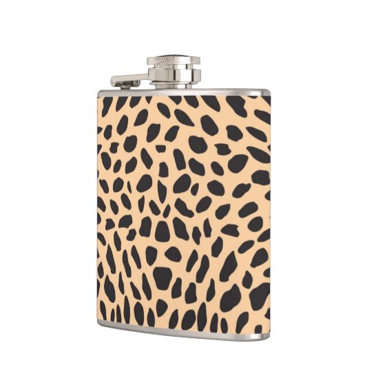 Haut-Geparddekor Flachmann (Links)