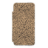 Haut-Geparddekor Incipio iPhone Geldbeutel-Hülle (Folio Vorderseite)