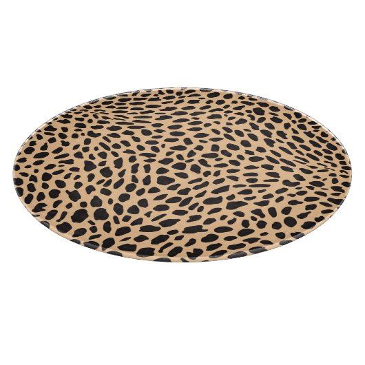 Haut-Geparddekor Schneidebrett (Ecke)
