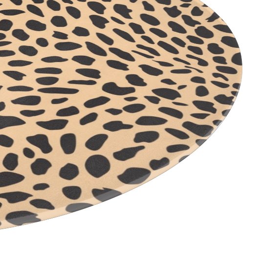 Haut-Geparddekor Schneidebrett (Ecke)