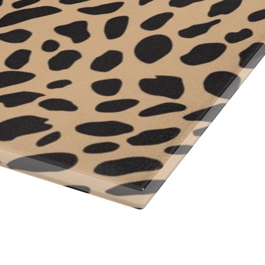 Haut-Geparddekor Schneidebrett (Ecke)