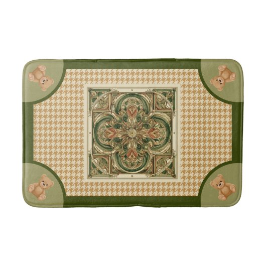 Haut Houndstooth, Badematte (Vorderseite)