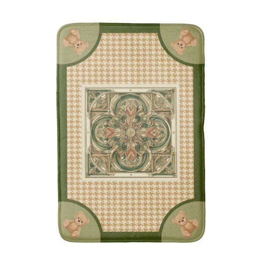 Haut Houndstooth, Badematte (Vorderseite Vertikal)