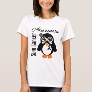 Haut-Krebs-Bewusstseins-Pinguin T-Shirt