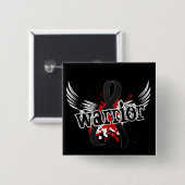 Haut-Krebs des Kriegers-16 Button (Vorne & Hinten)