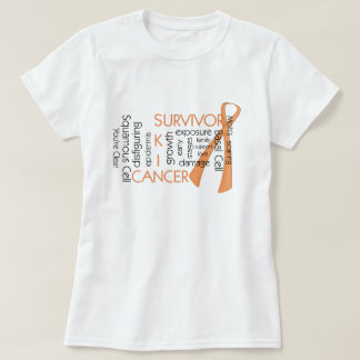 Haut-Krebs-Überlebender D4:: Puzzlespiel-Wörter T-Shirt