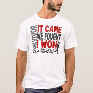 Haut-Krebs-Überlebender, den es wir kam, kämpfte T-Shirt