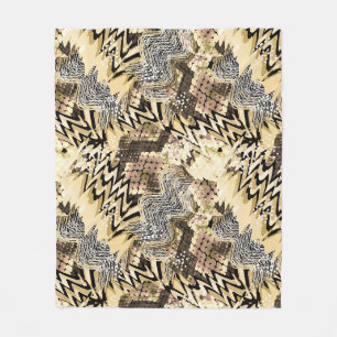 Haut, Leopard, Schlange Fleecedecke