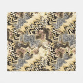 Haut, Leopard, Schlange Fleecedecke (Vorderseite (Horizontal))
