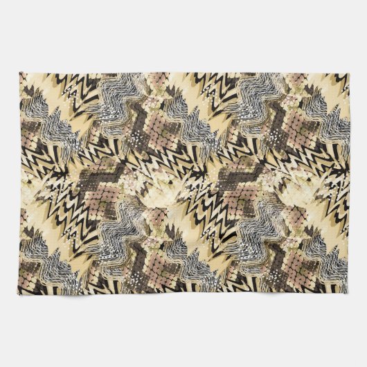 Haut, Leopard, Schlange Geschirrtuch (Horizontal)
