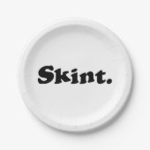 Haut. Pappteller (Vorderseite)