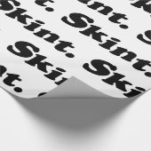 Haut. Schleifpapier Geschenkpapier (Ecke)