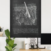 Hautanatomie Sektoransicht Dermatologe Dekoration (Heimbüro)