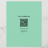 Hautarzt-Logo QR Softgrün Flyer (Hinten)
