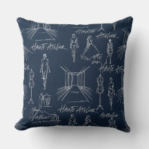 "Haute Atelier Muster" Marineblaue Mode