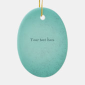 Haute Bohème Violinist Türkis Keramik Ornament (Hinten)