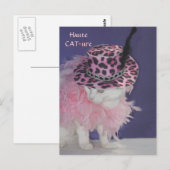 Haute CAT-ure Postkarte (Vorne/Hinten)