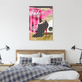 Haute Couture Abstrakt Shoe Art 26 x 38 Leinwanddruck (Insitu (Schlafzimmer))