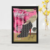 Haute Couture Card Karte (Gelbe Blume)