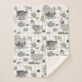 Haute Couture Chicken print Baby Blanket Sherpadecke (Vorderseite)