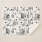 Haute Couture Chicken print Baby Blanket Sherpadecke (Vorderseite (Horizontal))