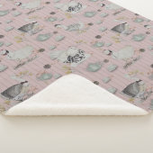 Haute Couture Chicken Print Sherpadecke (3/4)