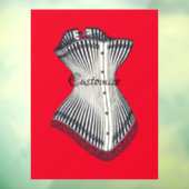 Haute Couture Corset Thunder_Cove Fensteraufkleber (Blatt 3)