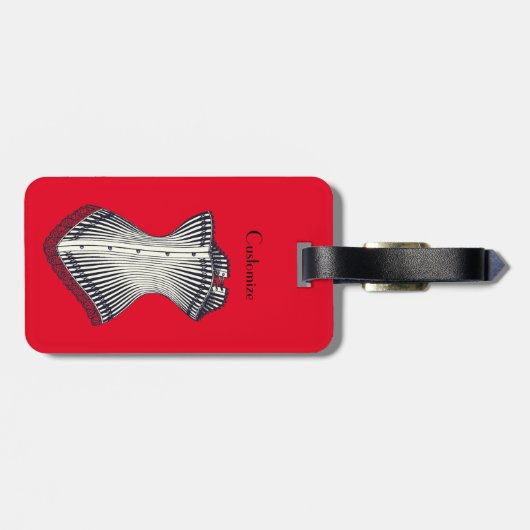 Haute Couture Corset Thunder_Cove Gepäckanhänger (Rückseite horizontal)