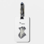 Haute Couture Corset Thunder_Cove Gepäckanhänger (Rückseite vertikal)