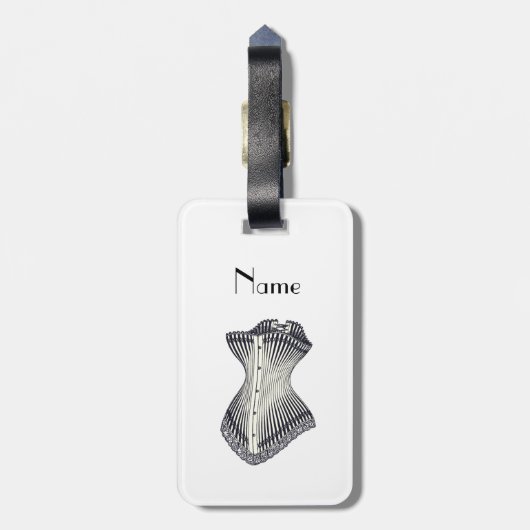 Haute Couture Corset Thunder_Cove Gepäckanhänger (Rückseite vertikal)