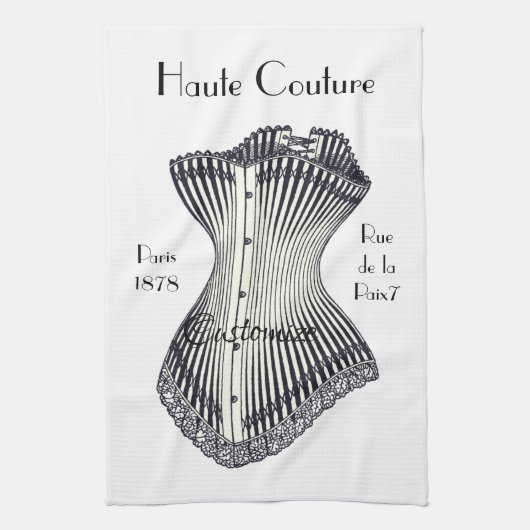 Haute Couture Corset Thunder_Cove Geschirrtuch (Vertikal)