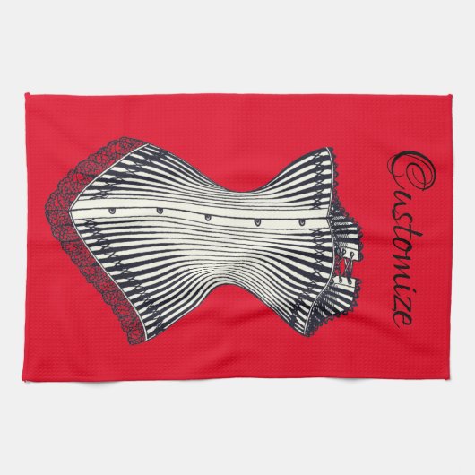 Haute Couture Corset Thunder_Cove Kitchen bis Geschirrtuch (Horizontal)
