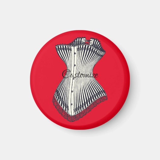 Haute Couture Corset Thunder_Cove Magnet (Vorne)