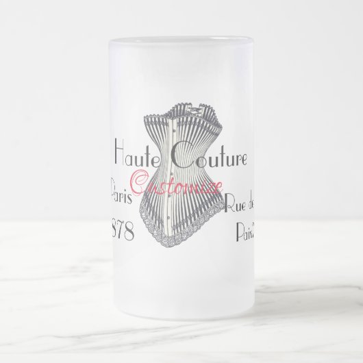 Haute Couture Corset Thunder_Cove Mattglas Bierglas (Mittel)