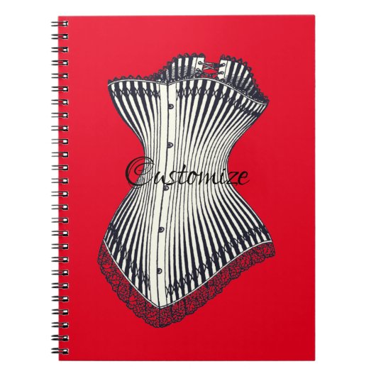 Haute Couture Corset Thunder_Cove Notizblock (Vorderseite)