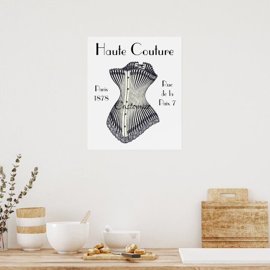 Haute Couture Corset Thunder_Cove Poster (Küche)