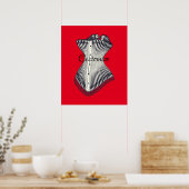 Haute Couture Corset Thunder_Cove Poster (Küche)