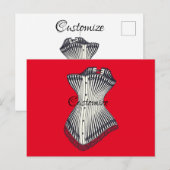 Haute Couture Corset Thunder_Cove Postkarte (Vorne/Hinten)