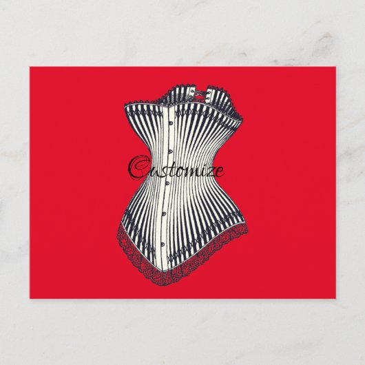 Haute Couture Corset Thunder_Cove Postkarte (Vorderseite)
