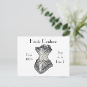 Haute Couture Corset Thunder_Cove Postkarte (Stehend Vorderseite)