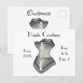 Haute Couture Corset Thunder_Cove Postkarte (Vorne/Hinten)