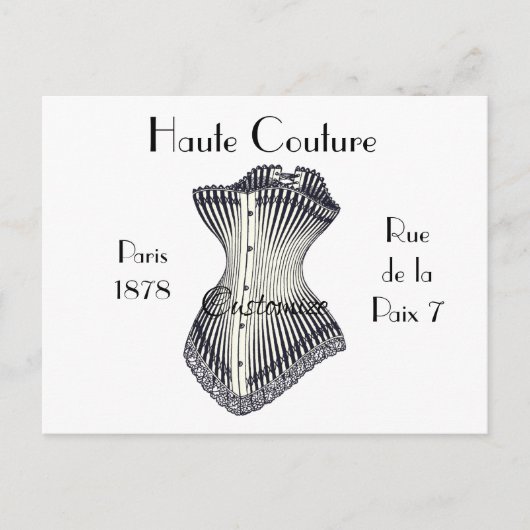 Haute Couture Corset Thunder_Cove Postkarte (Vorderseite)