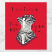 Haute Couture Corset Thunder_Cove Weinetikett (Einzelnes Label)