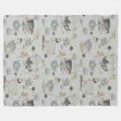 Haute Couture Ducks & Chicken Baby Fleece Blanket (Vorderseite (Horizontal))
