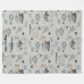 Haute Couture Ducks & Chicken Baby Fleece Blanket (Vorderseite (Horizontal))